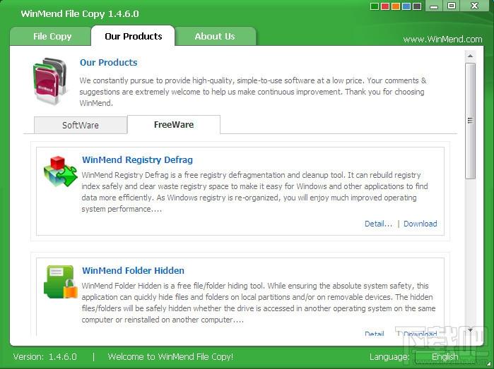 WinMend,WinMend File Copy,文件复制